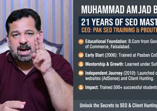 The Journey of Muhammad Amjad Butt: Two Decades of SEO Excellence