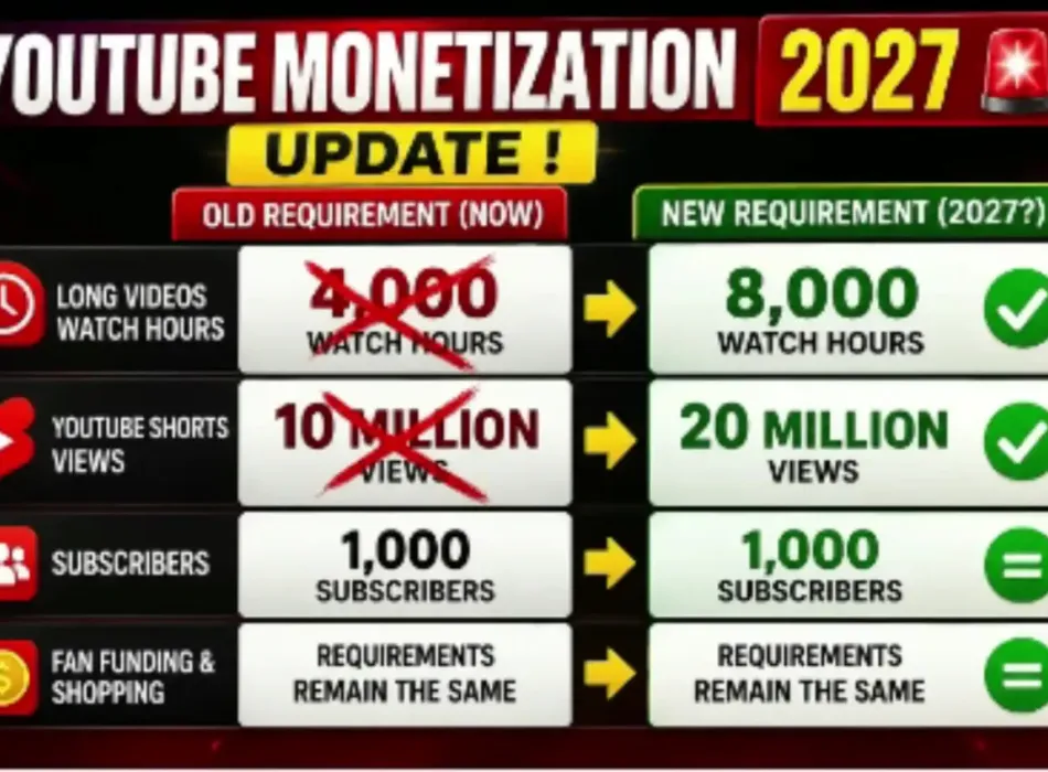 YouTube Monetization Update 2027 – Big Update!