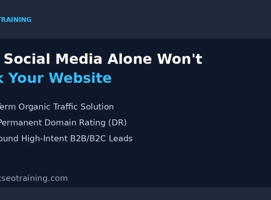 Why Social Media Alone Won't Rank Your Website: Long-Term SEO